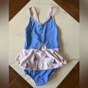 Sweet Honey girls size 12 Sailboat One-Piece Swimsuit bathing suit New NWT